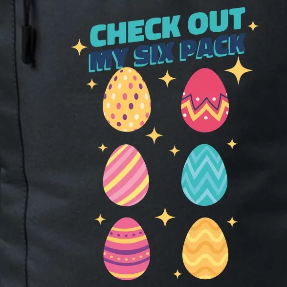 Checkout My 6 Pack Easter Eggs Funny Daily Commute Backpack