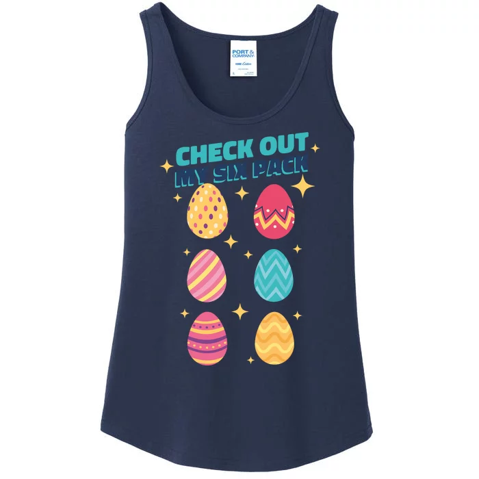 Checkout My 6 Pack Easter Eggs Funny Ladies Essential Tank