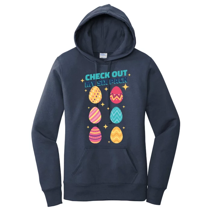 Checkout My 6 Pack Easter Eggs Funny Women's Pullover Hoodie