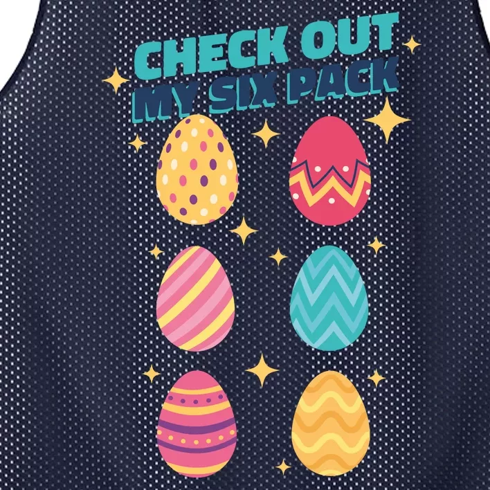 Checkout My 6 Pack Easter Eggs Funny Mesh Reversible Basketball Jersey Tank