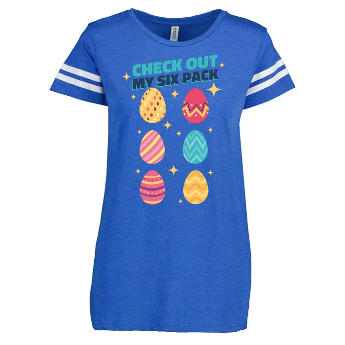 Checkout My 6 Pack Easter Eggs Funny Enza Ladies Jersey Football T-Shirt