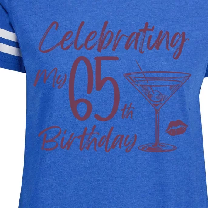 Celebrating My 65th Birthday Party Enza Ladies Jersey Football T-Shirt