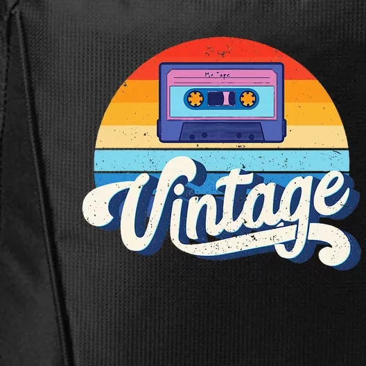 Cassette Mixtape 80s Music Retro Mixed Tape City Backpack