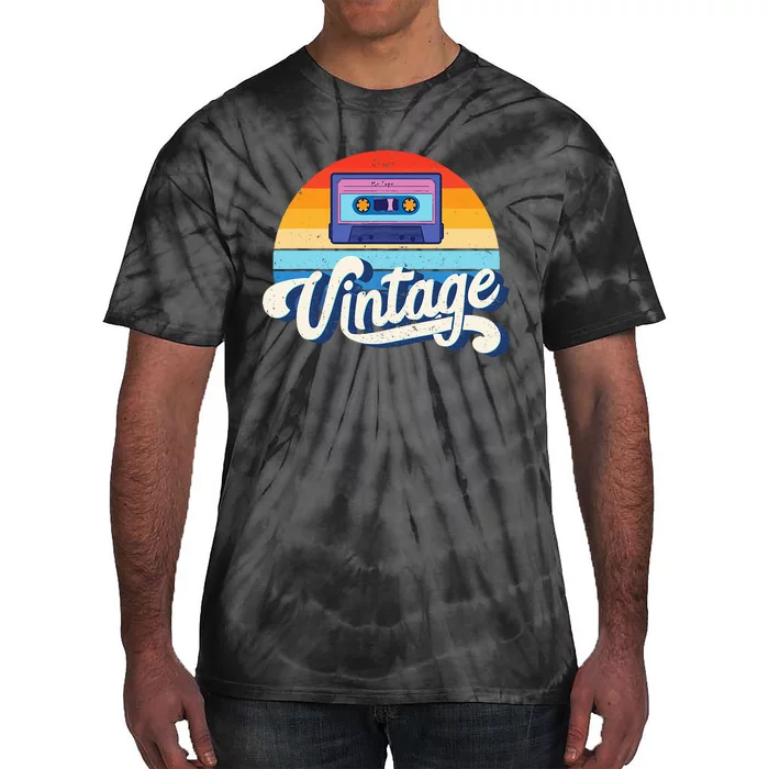 Cassette Mixtape 80s Music Retro Mixed Tape Tie-Dye T-Shirt