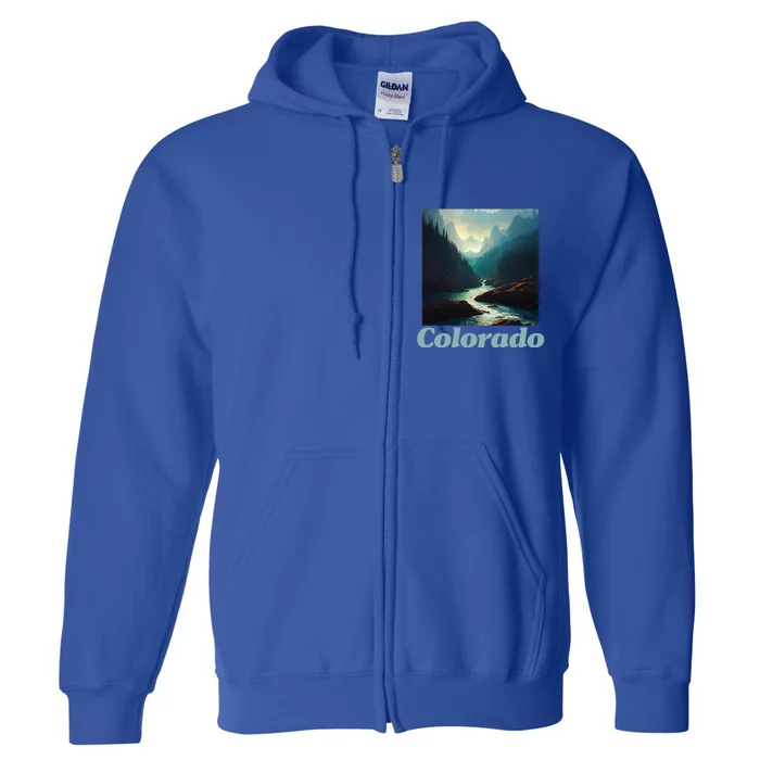 Colorado Mountain And Nature Full Zip Hoodie