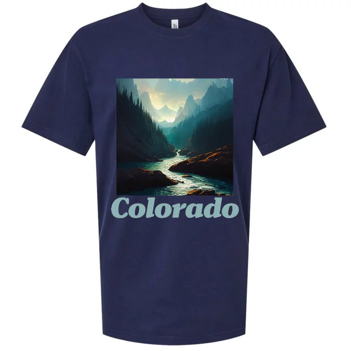 Colorado Mountain And Nature Sueded Cloud Jersey T-Shirt