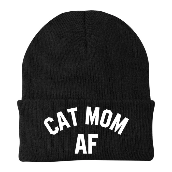 Cat Mom AF Shirts Cat Lovers, Cats Owner, Meow, Kitten Gifts Tank Top Knit Cap Winter Beanie