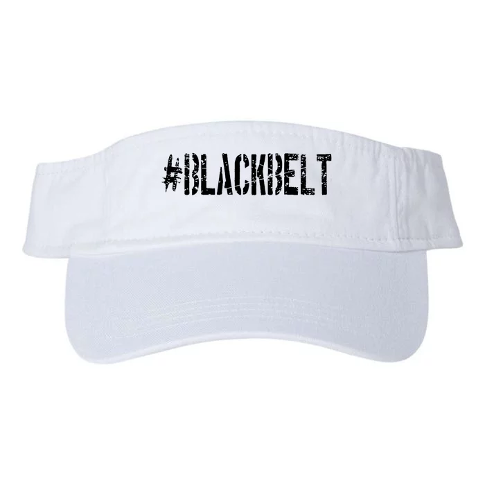 Cool Martial Arts Gift Karate Black Belt Valucap Bio-Washed Visor