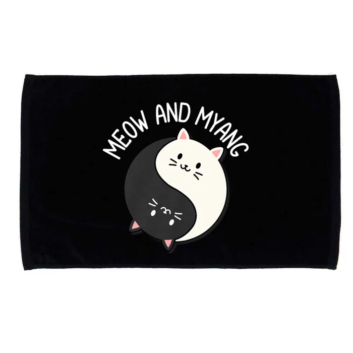 Cats Meow And Myang | Chinese Yin Yang Cat Microfiber Hand Towel