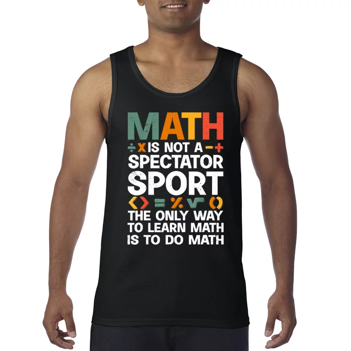 Cool Math Art For Wo Mathematics Number Math Lovers Tank Top