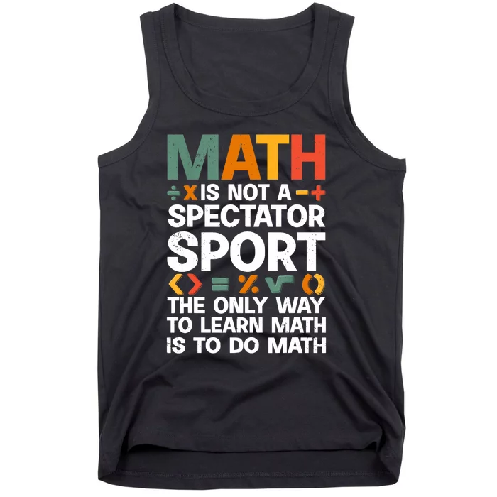 Cool Math Art For Wo Mathematics Number Math Lovers Tank Top