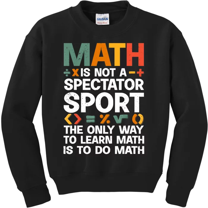 Cool Math Art For Wo Mathematics Number Math Lovers Kids Sweatshirt