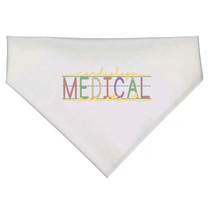 Cardiology Medical Assistant Funny Cardiac Nurse Gift USA-Made Doggie Bandana