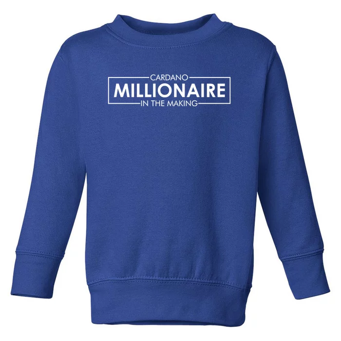 Cardano Millionaire Ada Token Bullrun Blockchain Coin Cute Gift Toddler Sweatshirt