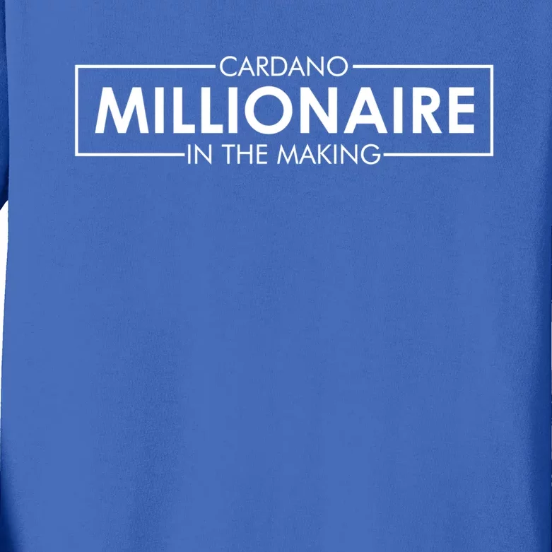 Cardano Millionaire Ada Token Bullrun Blockchain Coin Cute Gift Kids Long Sleeve Shirt