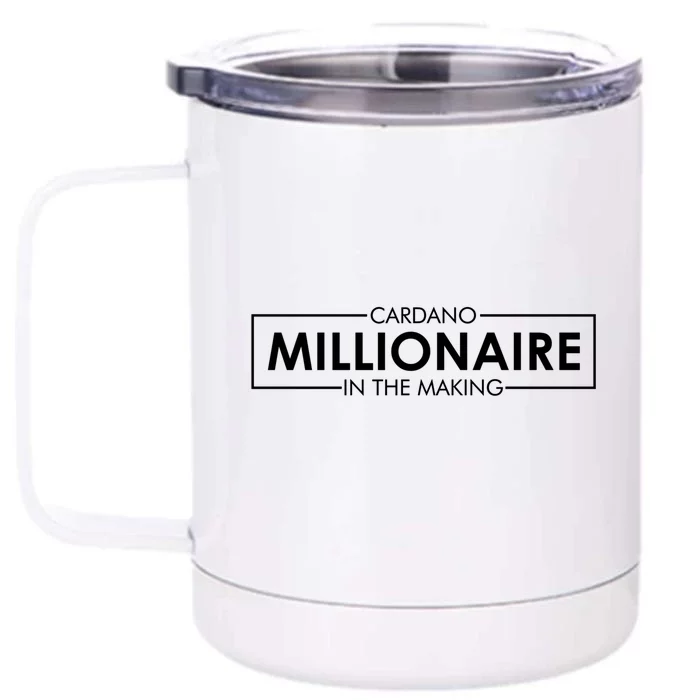 Cardano Millionaire Ada Token Bullrun Blockchain Coin Cute Gift Front & Back 12oz Stainless Steel Tumbler Cup