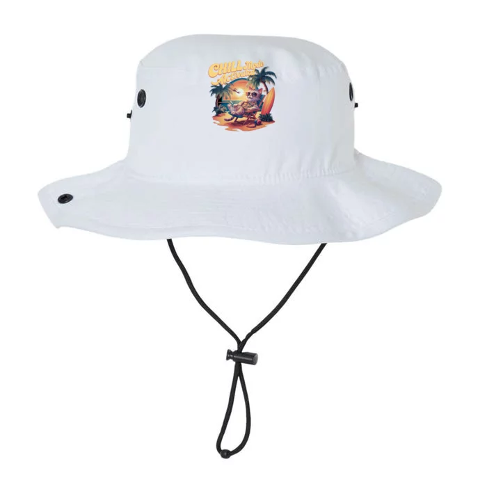 Chill Mode Activated Funny Cat Vacay Vibes Only Meow Kitty Gift Legacy Cool Fit Booney Bucket Hat