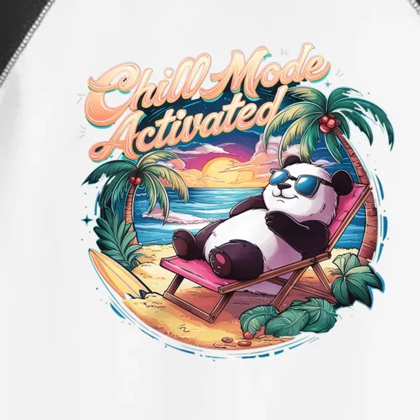 Chill Mode Activated Funny Cool Panda Bear Vacay Vibes Only Gift Toddler Fine Jersey T-Shirt