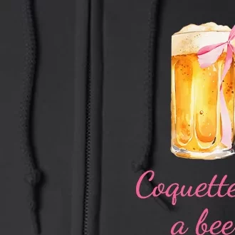 Coquette Me A Beer Full Zip Hoodie