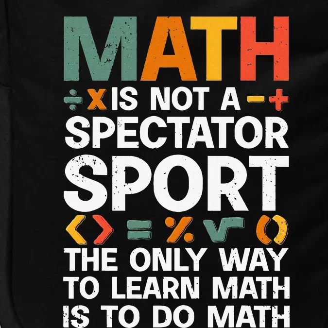 Cool Math Art For Mathematics Number Math Lovers Impact Tech Backpack