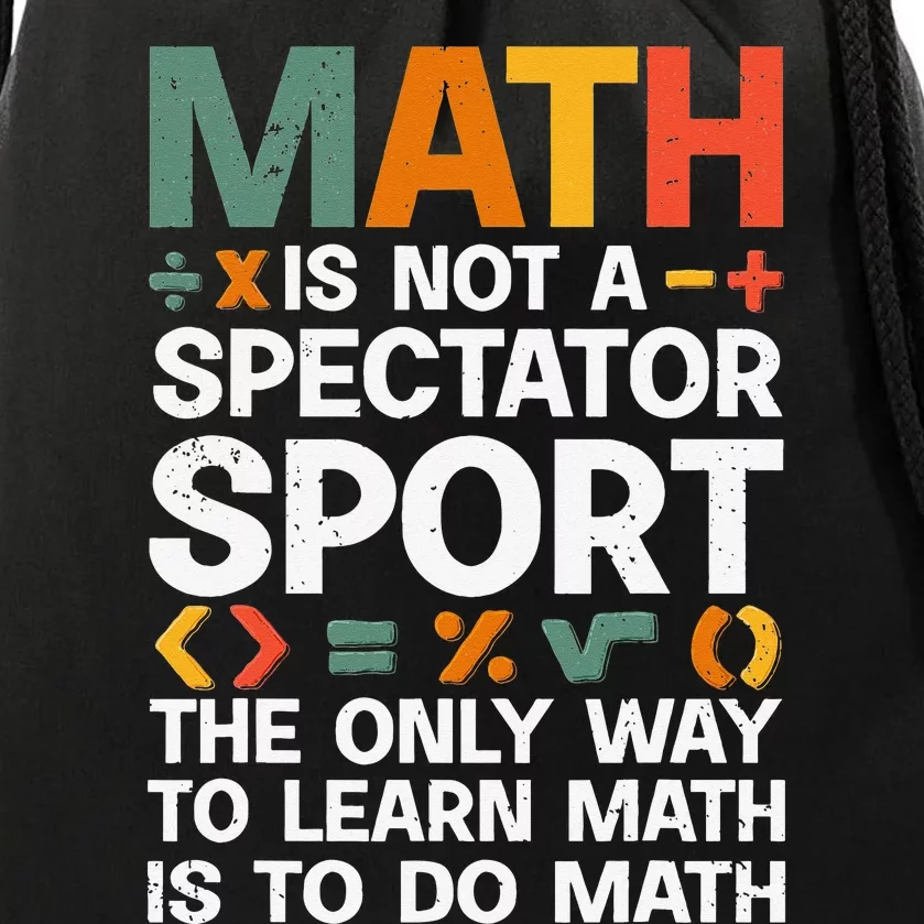 Cool Math Art For Mathematics Number Math Lovers Drawstring Bag