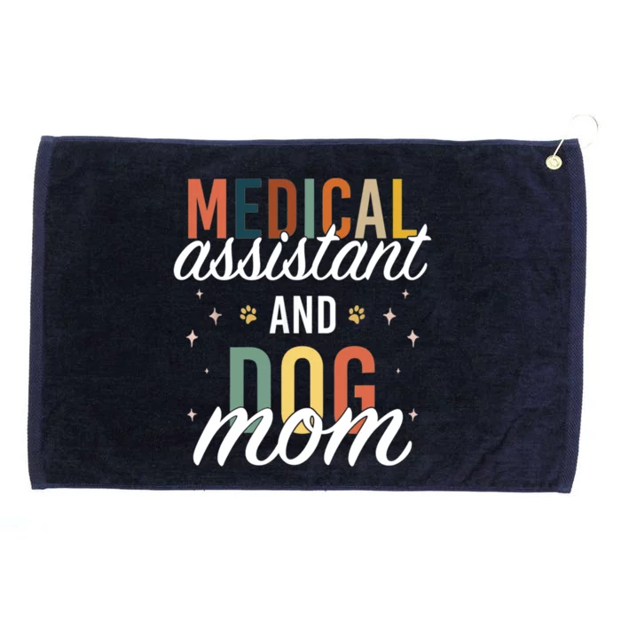 Certified Medical Assistant Nurse Dog Mom Mothers Day Gift Grommeted Golf Towel