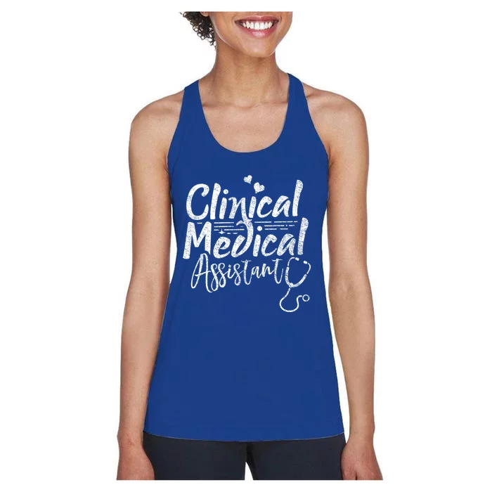 Clinical Medical Assistant Healthcare Technical Nurse Gift Women's Racerback Tank