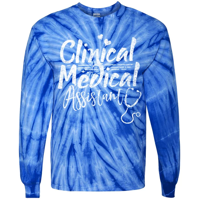 Clinical Medical Assistant Healthcare Technical Nurse Gift Tie-Dye Long Sleeve Shirt