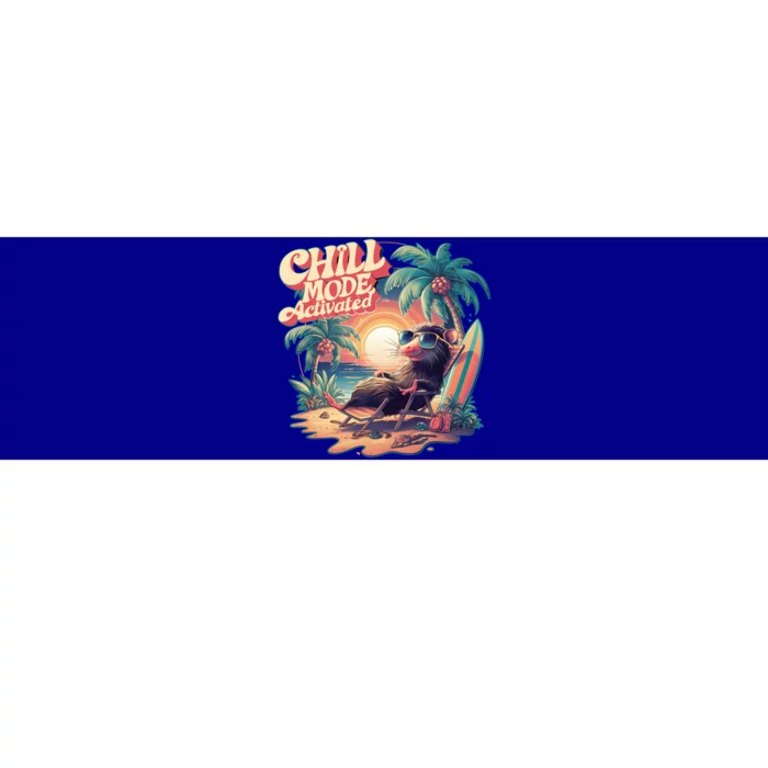 Chill Mode Activated Funny Possum Eat Trash Vacay Vibe Gift Bumper Sticker