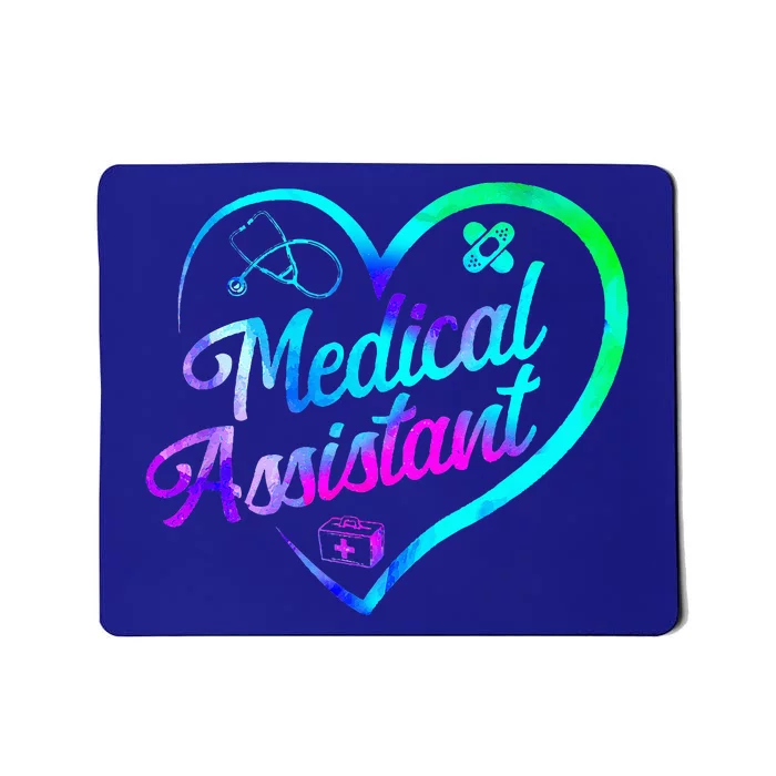 Certified Medical Assistant Watercolor Heart CMA Mousepad