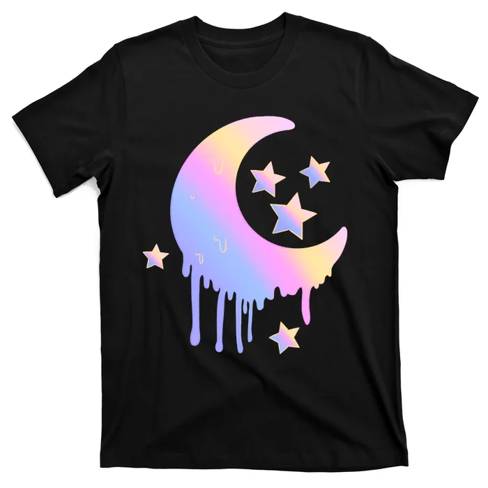 Colorful Moon And Stars Space T-Shirt