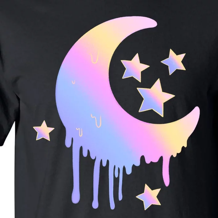 Colorful Moon And Stars Space Tall T-Shirt