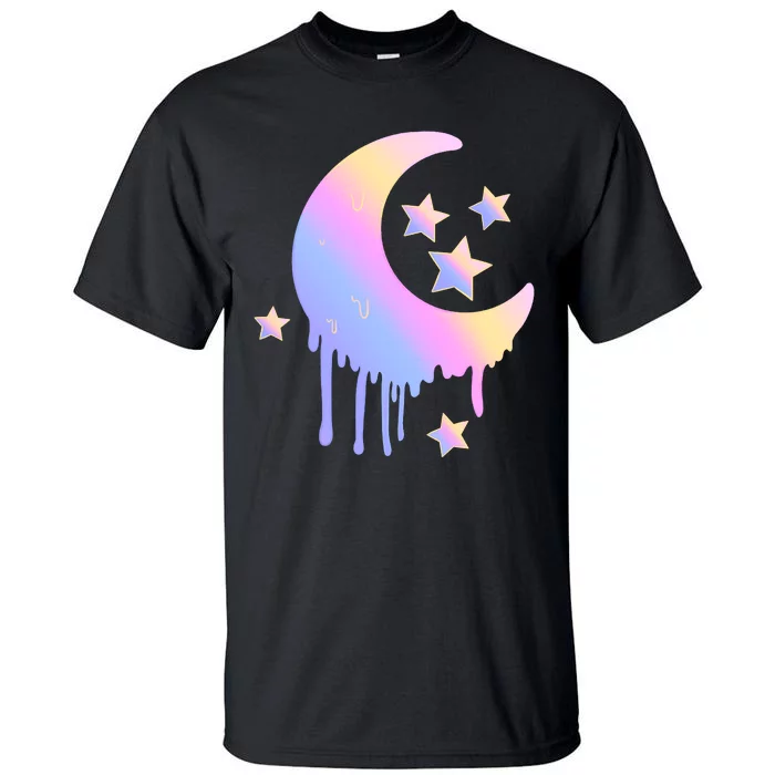 Colorful Moon And Stars Space Tall T-Shirt