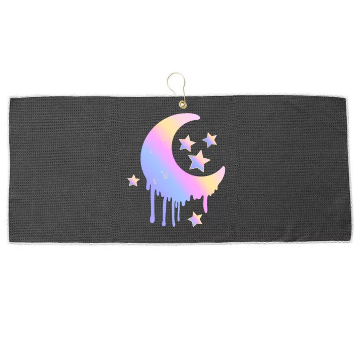 Colorful Moon And Stars Space Large Microfiber Waffle Golf Towel