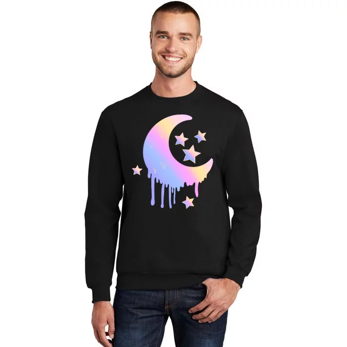 Colorful Moon And Stars Space Tall Sweatshirt