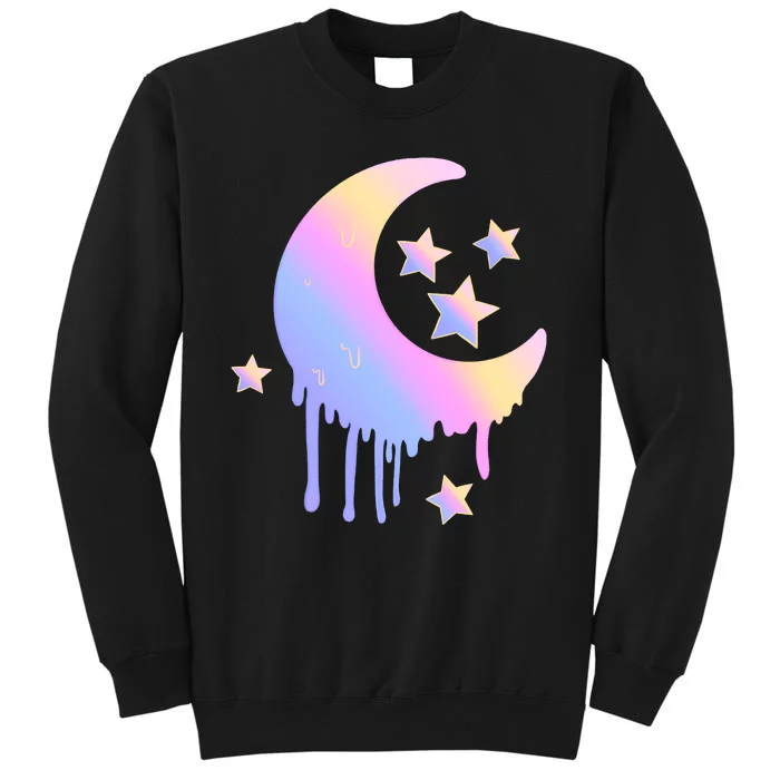 Colorful Moon And Stars Space Tall Sweatshirt