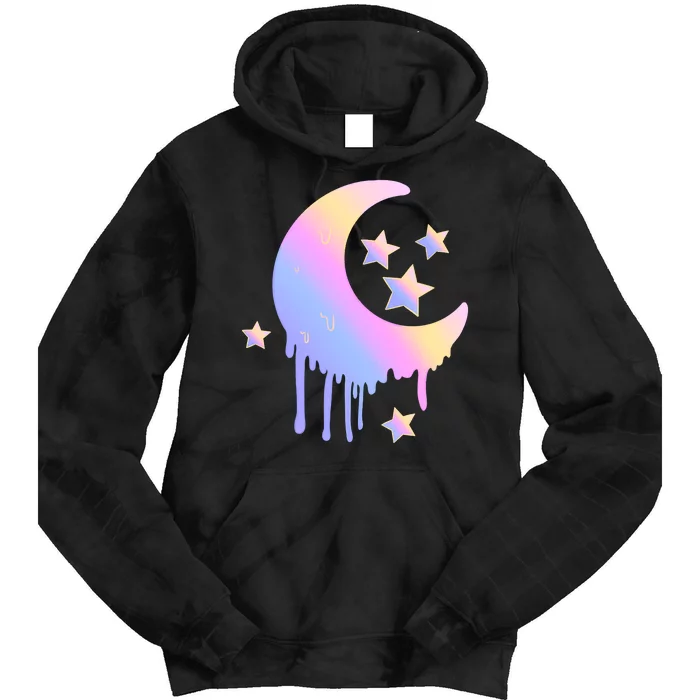 Colorful Moon And Stars Space Tie Dye Hoodie