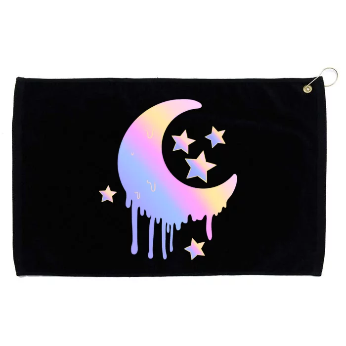 Colorful Moon And Stars Space Grommeted Golf Towel