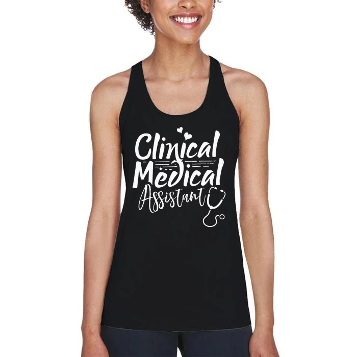 Clinical Medical Assistant Healthcare Technical Nurse Women's Racerback Tank