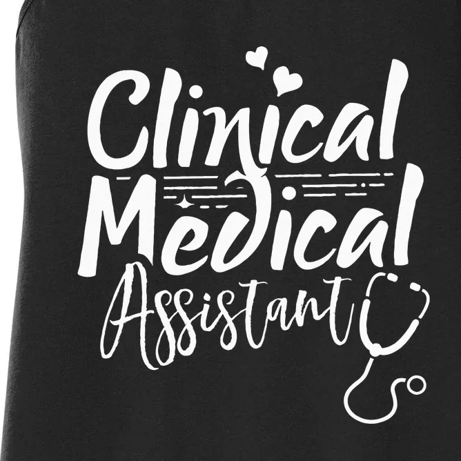 Clinical Medical Assistant Healthcare Technical Nurse Women's Racerback Tank