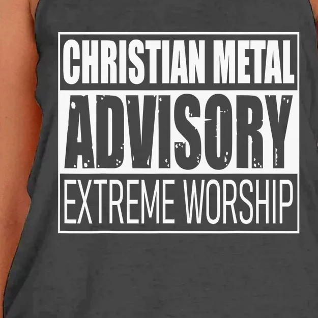 Christian Metal Advisory Extreme Worship Women's Knotted Racerback Tank