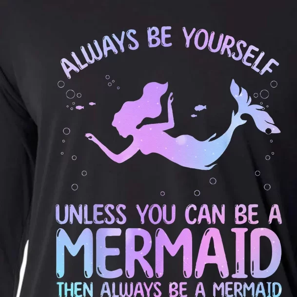 Cute Mermaid Art For  Sea Creature Mermaid Lover Cooling Performance Long Sleeve Crew