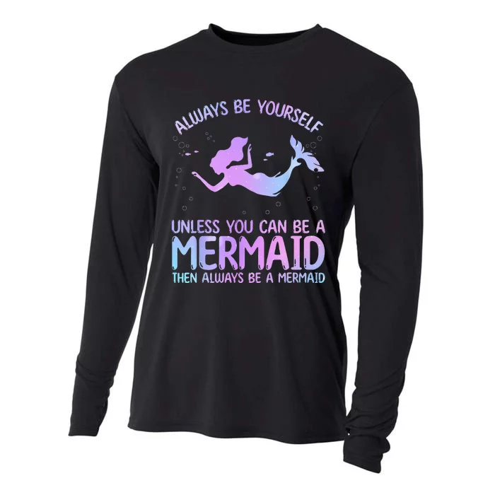 Cute Mermaid Art For  Sea Creature Mermaid Lover Cooling Performance Long Sleeve Crew