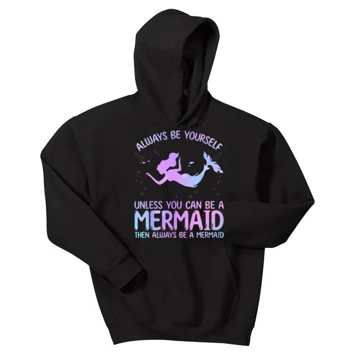 Cute Mermaid Art For  Sea Creature Mermaid Lover Kids Hoodie