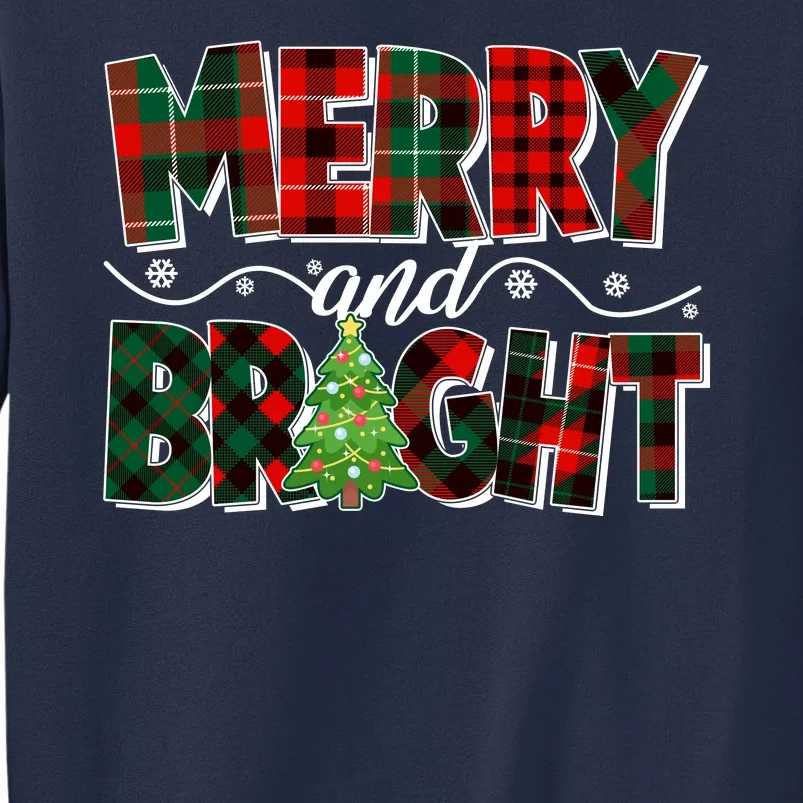 Christmas Merry And Bright Red And Green Patterns Sweatshirt