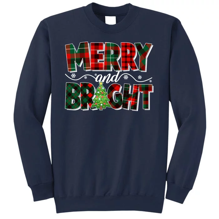 Christmas Merry And Bright Red And Green Patterns Sweatshirt