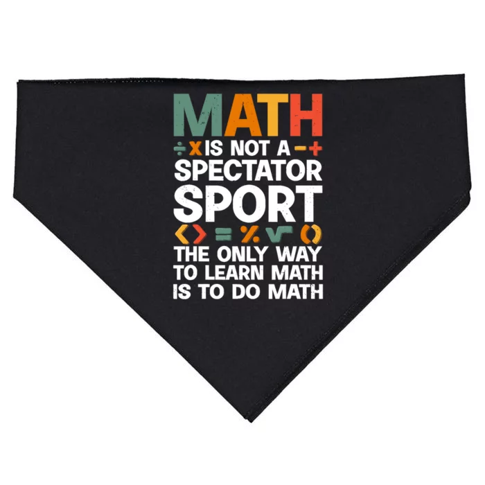 Cool Math Art For Wo Mathematics Number Math Lovers USA-Made Doggie Bandana