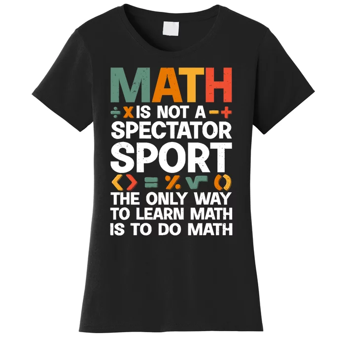 Cool Math Art For Wo Mathematics Number Math Lovers Women's T-Shirt