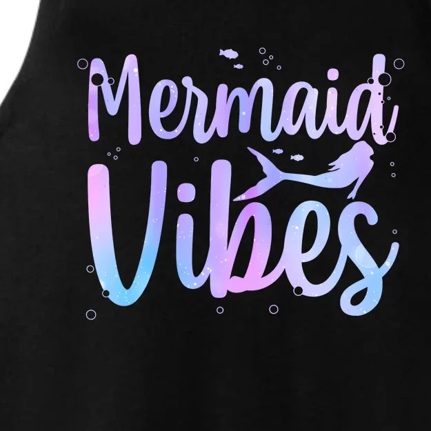 Cute Mermaid Art For Women Girl Sea Creature Mermaid Lover Ladies Tri-Blend Wicking Tank