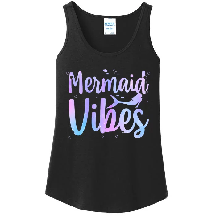 Cute Mermaid Art For Women Girl Sea Creature Mermaid Lover Ladies Essential Tank